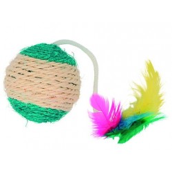 Bola de Sisal con pluma - 6...