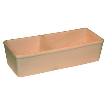 Comedero/bebedero doble de Cerámica 