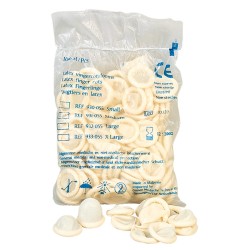 Dedales de látex (100 ud)