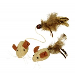Ratones con plumas. 4,5 cm (2 uds.)