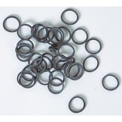 Elásticos negros 5 mm (100 ud)